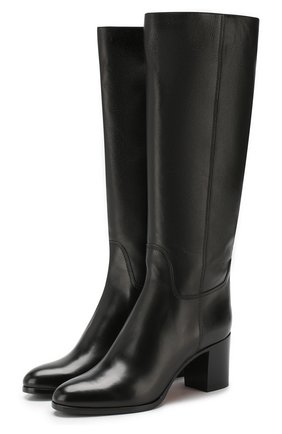 Женские кожаные сапоги SANTONI черного цвета по цене 59950 руб., арт. WSXG57594HI1CGHYN01 | Фото 1 Женские кожаные сапоги SANTONI черного цвета, арт. WSXG57594HI1CGHYN01 | Фото 1