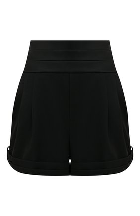 Женские шерстяные шорты SAINT LAURENT черного цвета по цене 132500 руб., арт. 577213/Y399W | Фото 1