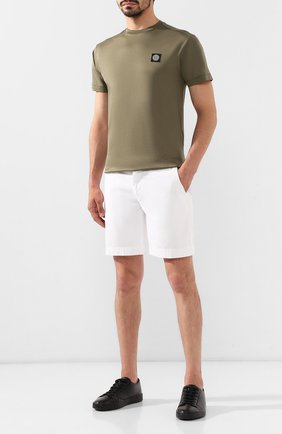 Мужская хлопковая футболка STONE ISLAND хаки цвета по цене 9565 руб., арт. 711524113 | Фото 2 Мужская хлопковая футболка STONE ISLAND хаки цвета, арт. 711524113 | Фото 2