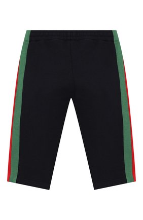 Детские хлопковые брюки GUCCI синего цвета по цене 9600 руб., арт. 516308/X9T78 | Фото 2 Детские хлопковые брюки GUCCI синего цвета, арт. 516308/X9T78 | Фото 2