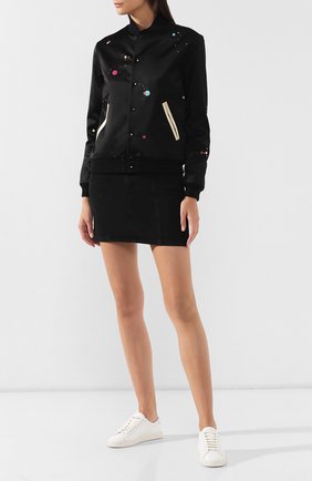 Женские кожаные кеды andy SAINT LAURENT белого цвета по цене 34200 руб., арт. 588250/0M500 | Фото 2 Женские кожаные кеды andy SAINT LAURENT белого цвета, арт. 588250/0M500 | Фото 2