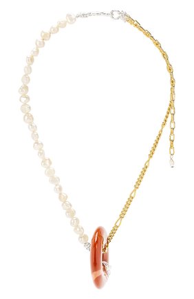 Женское колье hotel amour WALD BERLIN золотого цвета по цене 23500 руб., арт. H0TEL AM0UR FIGAR0 RED PEARLS NECKLACE | Фото 1 Женское колье hotel amour WALD BERLIN золотого цвета, арт. H0TEL AM0UR FIGAR0 RED PEARLS NECKLACE | Фото 1