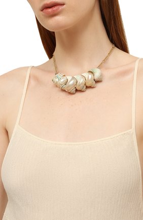 Женское колье paris paris WALD BERLIN разноцветного цвета по цене 24550 руб., арт. PARIS PARIS MULTI SHELLS/ CRYSTALS NECKLACE | Фото 2 Женское колье paris paris WALD BERLIN разноцветного цвета, арт. PARIS PARIS MULTI SHELLS/ CRYSTALS NECKLACE | Фото 2