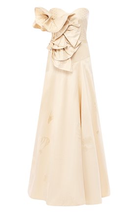 Женское шелковое платье ALEXANDER MCQUEEN бежевого цвета по цене 1040000 руб., арт. 558737/QMG07 | Фото 1 Женское шелковое платье ALEXANDER MCQUEEN бежевого цвета, арт. 558737/QMG07 | Фото 1 (Материал внешний: Шелк; Статус проверки: Проверено, Проверена категория; Рукава: Без рукавов, С открытыми плечами; Длина Ж (юбки, платья, шорты): Миди, Макси; Случай: Вечерний; Женское Кросс-КТ: Платье-одежда)