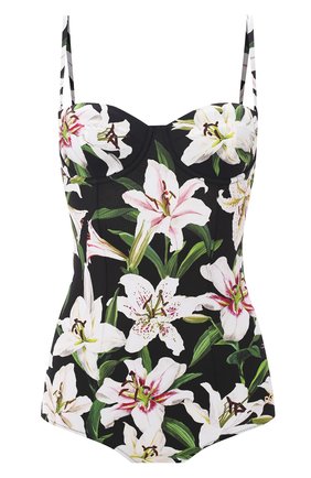Женский слитный купальник DOLCE & GABBANA черного цвета по цене 48950 руб., арт. 09A13J/FSGQR | Фото 1 Женский слитный купальник DOLCE & GABBANA черного цвета, арт. 09A13J/FSGQR | Фото 1