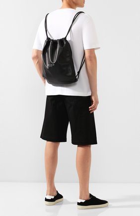 Мужской кожаный рюкзак teddy SAINT LAURENT черного цвета по цене 75000 руб., арт. 553919/0YP0E | Фото 2 Мужской кожаный рюкзак teddy SAINT LAURENT черного цвета, арт. 553919/0YP0E | Фото 2