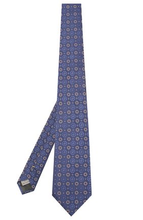 Мужской шелковый галстук CANALI синего цвета по цене 10600 руб., арт. 18/HJ02262 | Фото 2 Мужской шелковый галстук CANALI синего цвета, арт. 18/HJ02262 | Фото 2
