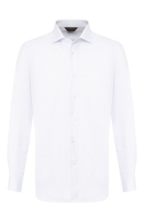 Мужская хлопковая сорочка ZEGNA COUTURE белого цвета по цене 59050 руб., арт. 602072/9NS0LB | Фото 1 Мужская хлопковая сорочка ZEGNA COUTURE белого цвета, арт. 602072/9NS0LB | Фото 1 (Материал внешний: Хлопок; Статус проверки: Проверено, Проверена категория; Мужское Кросс-КТ: Сорочка-одежда; Рукава: Длинные; Длина (для топов): Стандартные; Случай: Формальный; Принт: Однотонные; Манжеты: На пуговицах; Воротник: Акула)