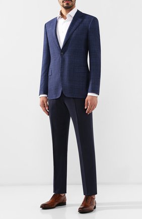 Мужской шерстяные брюки ERMENEGILDO ZEGNA синего цвета по цене 49050 руб., арт. 612F04/75F812 | Фото 2 Мужской шерстяные брюки ERMENEGILDO ZEGNA синего цвета, арт. 612F04/75F812 | Фото 2