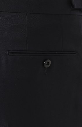 Мужские шерстяные брюки ERMENEGILDO ZEGNA темно-синего цвета, арт. 612F00/75F812 | Фото 5 (Материал внешний: Шерсть; Длина (брюки, джинсы): Стандартные; Стили: Классический; Случай: Формальный; Статус проверки: Проверено, Проверена категория; Материал подклада: Вискоза)