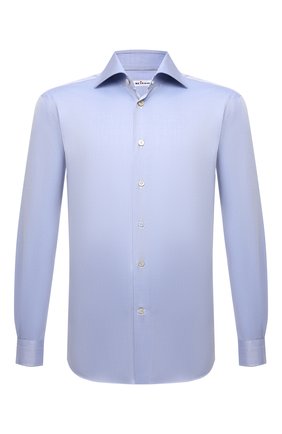 Мужская хлопковая сорочка KITON синего цвета по цене 61900 руб., арт. UCIH0660704 | Фото 1 Мужская хлопковая сорочка KITON синего цвета, арт. UCIH0660704 | Фото 1