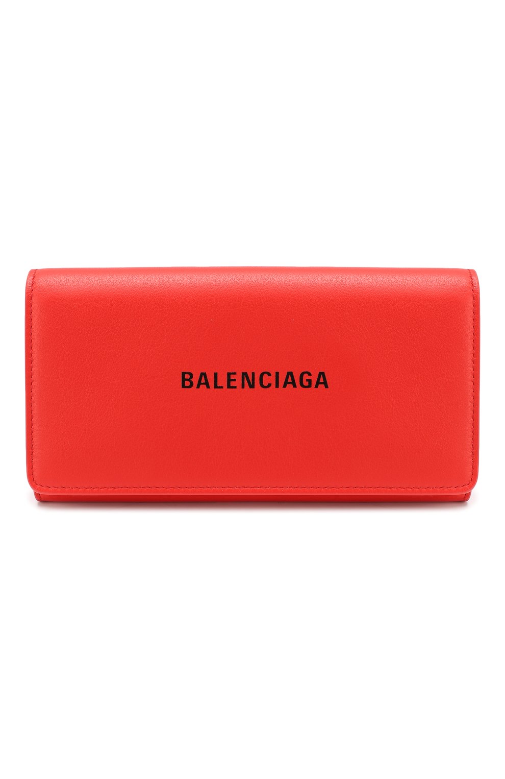 Женские кожаный кошелек everyday BALENCIAGA красного цвета, арт. 555709/DLQ4N | Фото 1