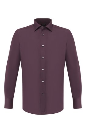 Мужская хлопковая сорочка ERMENEGILDO ZEGNA коричневого цвета по цене 23200 руб., арт. 601066/9MS0BR | Фото 1 Мужская хлопковая сорочка ERMENEGILDO ZEGNA коричневого цвета, арт. 601066/9MS0BR | Фото 1