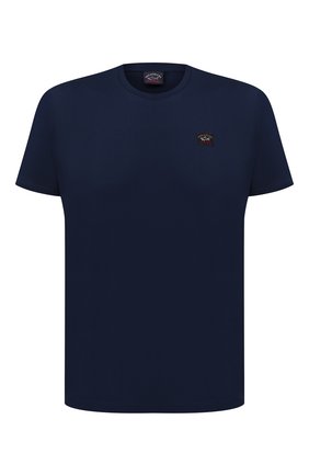 Мужская хлопковая футболка PAUL&SHARK темно-синего цвета по цене 11700 руб., арт. C0P1002/C00 | Фото 1 Мужская хлопковая футболка PAUL&SHARK темно-синего цвета, арт. C0P1002/C00 | Фото 1