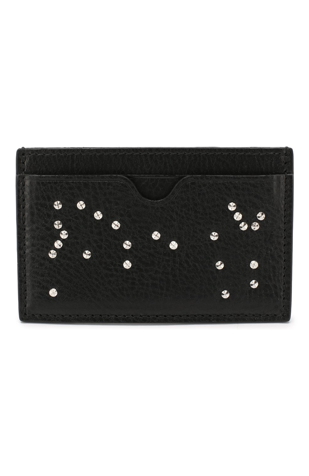 Мужской кожаный футляр для кредитных карт ALEXANDER MCQUEEN черного цвета, арт. 550820/1AC9N | Фото 1