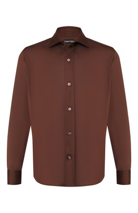 Мужская сорочка TOM FORD светло-коричневого цвета по цене 59950 руб., арт. BT248/TFJ941 | Фото 1 Мужская сорочка TOM FORD светло-коричневого цвета, арт. BT248/TFJ941 | Фото 1