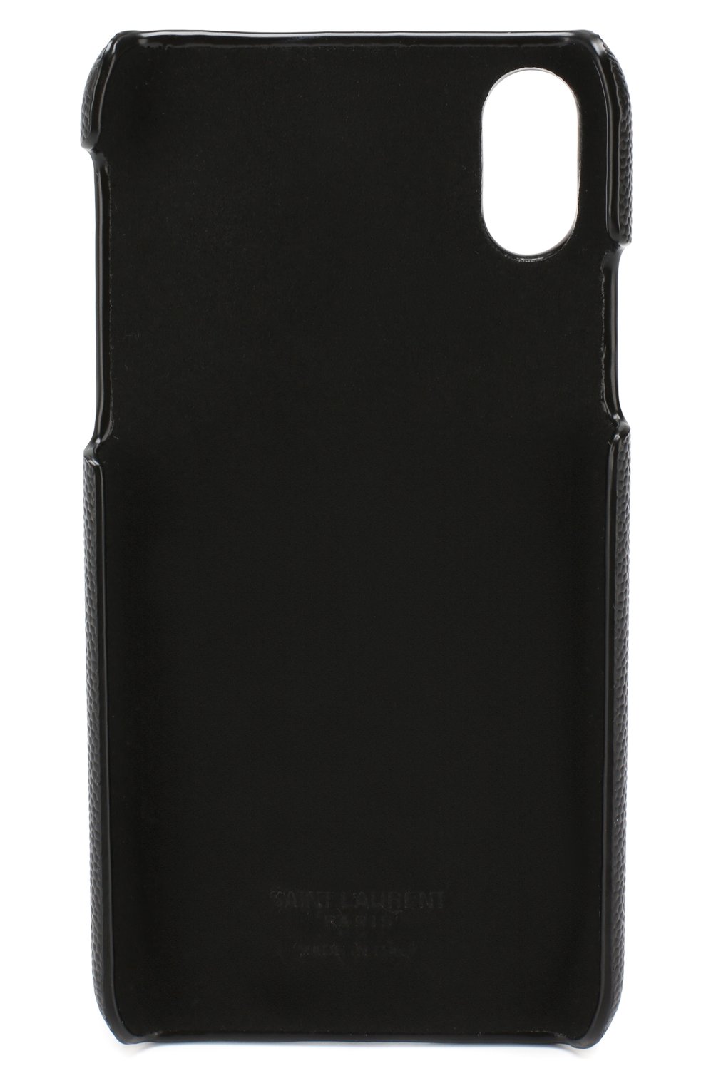 Мужской кожаный чехол для iphone x/xs SAINT LAURENT черного цвета по цене 22200 руб., арт. 585435/BTY0N | Фото 2 Мужской кожаный чехол для iphone x/xs SAINT LAURENT черного цвета, арт. 585435/BTY0N | Фото 2