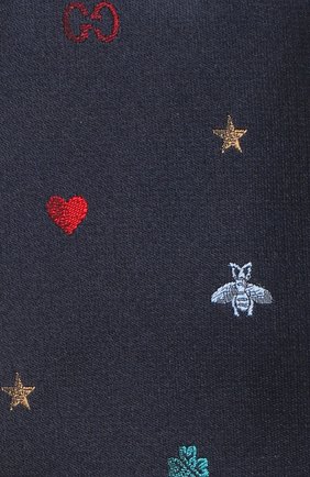 Мужской шелковый галстук GUCCI синего цвета по цене 13200 руб., арт. 571819/4E002 | Фото 3 Мужской шелковый галстук GUCCI синего цвета, арт. 571819/4E002 | Фото 3