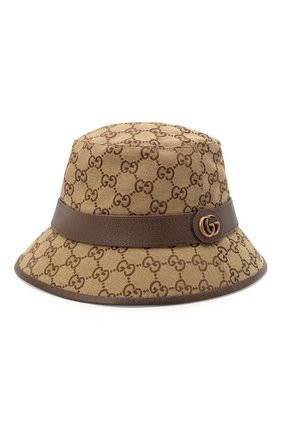 Мужская хлопковая панама GUCCI коричневого цвета по цене 32000 руб., арт. 576587/4HG62 | Фото 1 Мужская хлопковая панама GUCCI коричневого цвета, арт. 576587/4HG62 | Фото 1