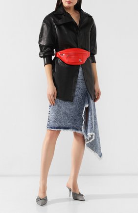 Женская поясная сумка soft xs BALENCIAGA красного цвета по цене 63000 руб., арт. 580028/1EU1N | Фото 2 Женская поясная сумка soft xs BALENCIAGA красного цвета, арт. 580028/1EU1N | Фото 2