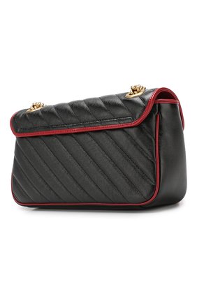 Женская сумка gg marmont GUCCI черная цвета, арт. 443497/00LFX купить в ЦУМ | Фото №3 Сумка GG Marmont Gucci черная цвета | Фото №3