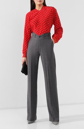 Женские брюки из смеси шерсти и шелка BALENCIAGA серого цвета по цене 99000 руб., арт. 583798/TFT05 | Фото 2 Женские брюки из смеси шерсти и шелка BALENCIAGA серого цвета, арт. 583798/TFT05 | Фото 2