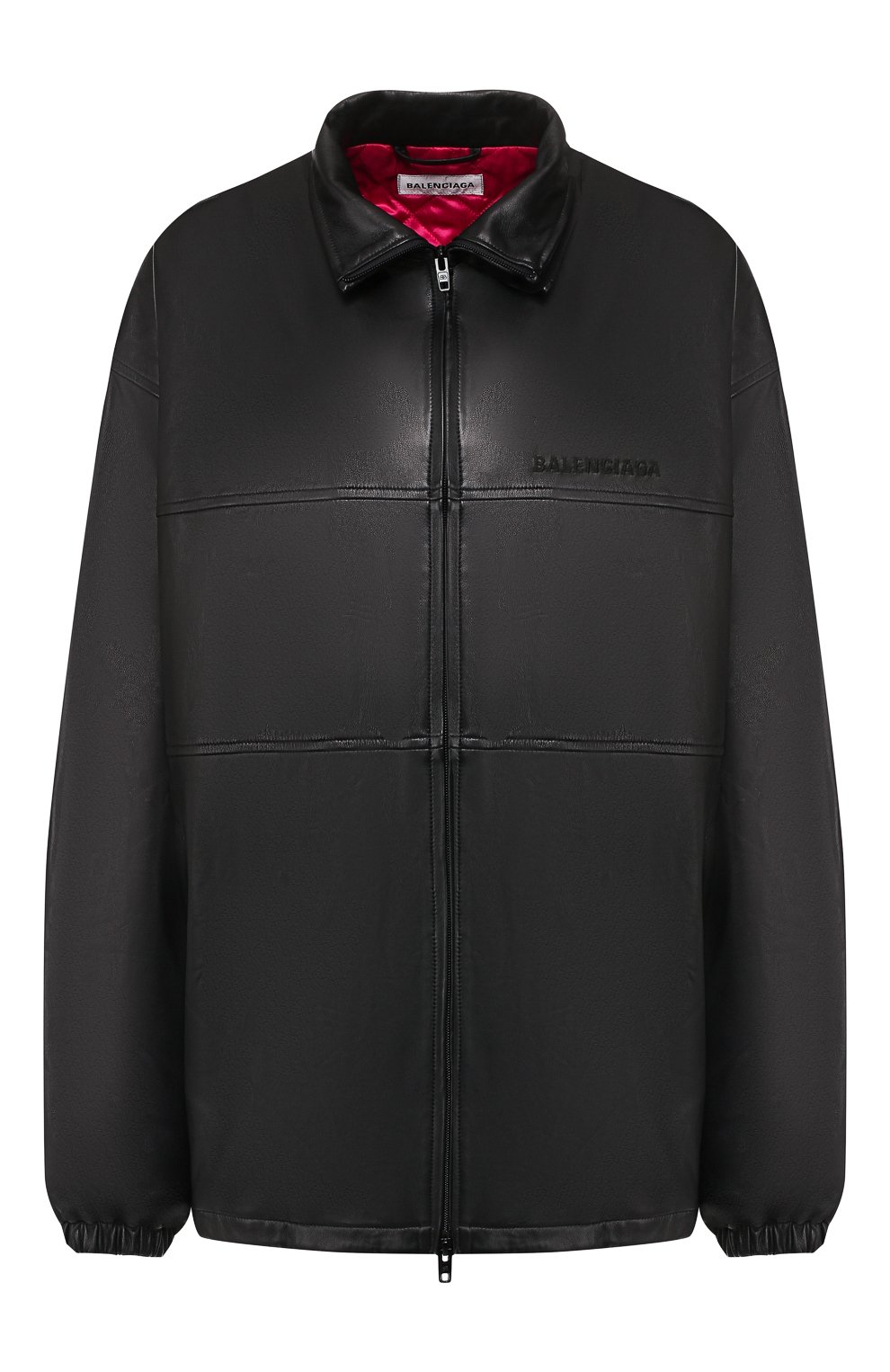 Женская черная кожаная куртка BALENCIAGA — купить за 215000 руб. в ...