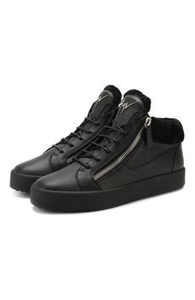 Мужские кожаные кеды cole GIUSEPPE ZANOTTI DESIGN черного цвета по цене 55350 руб., арт. RU80023/007 | Фото 1 Мужские кожаные кеды cole GIUSEPPE ZANOTTI DESIGN черного цвета, арт. RU80023/007 | Фото 1