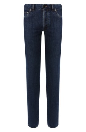 Мужские джинсы BRIONI синего цвета, арт. SPNF0L/08D29/MERIBEL | Фото 1 (Длина (брюки, джинсы): Стандартные; Материал внешний: Хлопок, Деним; Статус проверки: Проверено, Проверена категория; Силуэт М (брюки): Узкие; Кросс-КТ: Деним)