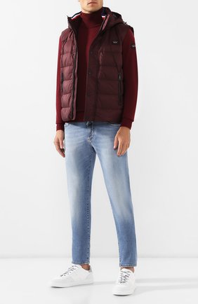 Мужской пуховый жилет PAUL&SHARK бордового цвета по цене 51500 руб., арт. I19P2021 | Фото 2 Мужской пуховый жилет PAUL&SHARK бордового цвета, арт. I19P2021 | Фото 2