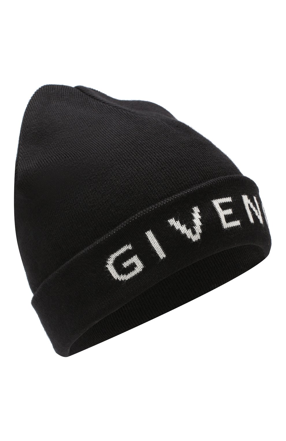 Мужская шапка из смеси хлопка и кашемира GIVENCHY черно-белого цвета, арт. GVCAPP/U1588 | Фото 1
