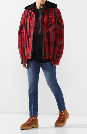Мужские замшевые ботинки OFF-WHITE светло-коричневого цвета по цене 57100 руб., арт. 0MIA121E19D680025100 | Фото 2 Мужские замшевые ботинки OFF-WHITE светло-коричневого цвета, арт. 0MIA121E19D680025100 | Фото 2