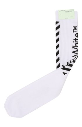 Мужские хлопковые носки OFF-WHITE белого цвета по цене 4860 руб., арт. 0MRA001E191200280110 | Фото 1 Мужские хлопковые носки OFF-WHITE белого цвета, арт. 0MRA001E191200280110 | Фото 1