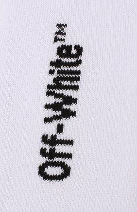 Мужские хлопковые носки OFF-WHITE белого цвета по цене 4860 руб., арт. 0MRA001E191200280110 | Фото 2 Мужские хлопковые носки OFF-WHITE белого цвета, арт. 0MRA001E191200280110 | Фото 2
