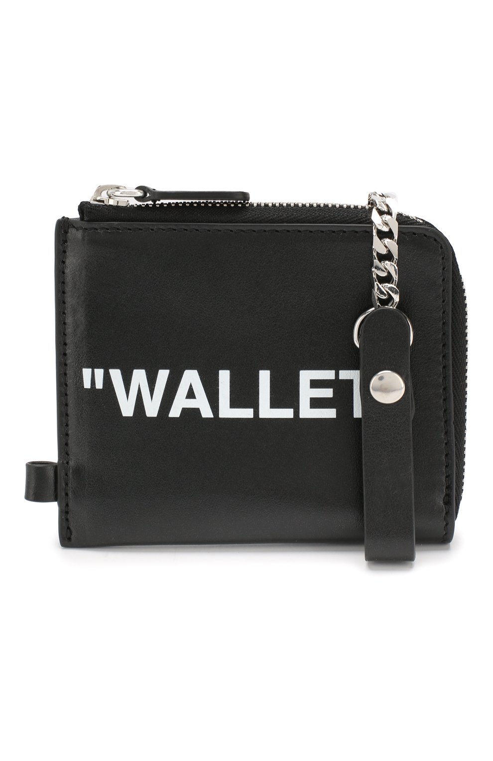 Мужской кожаное портмоне OFF-WHITE черного цвета по цене 14600 руб., арт. 0MNC013E198530581001 | Фото 4 Мужской кожаное портмоне OFF-WHITE черного цвета, арт. 0MNC013E198530581001 | Фото 4