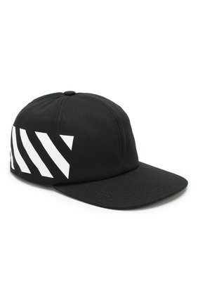 Мужской хлопковая бейсболка OFF-WHITE черного цвета по цене 13800 руб., арт. 0MLB008E194000281001 | Фото 1 Мужской хлопковая бейсболка OFF-WHITE черного цвета, арт. 0MLB008E194000281001 | Фото 1