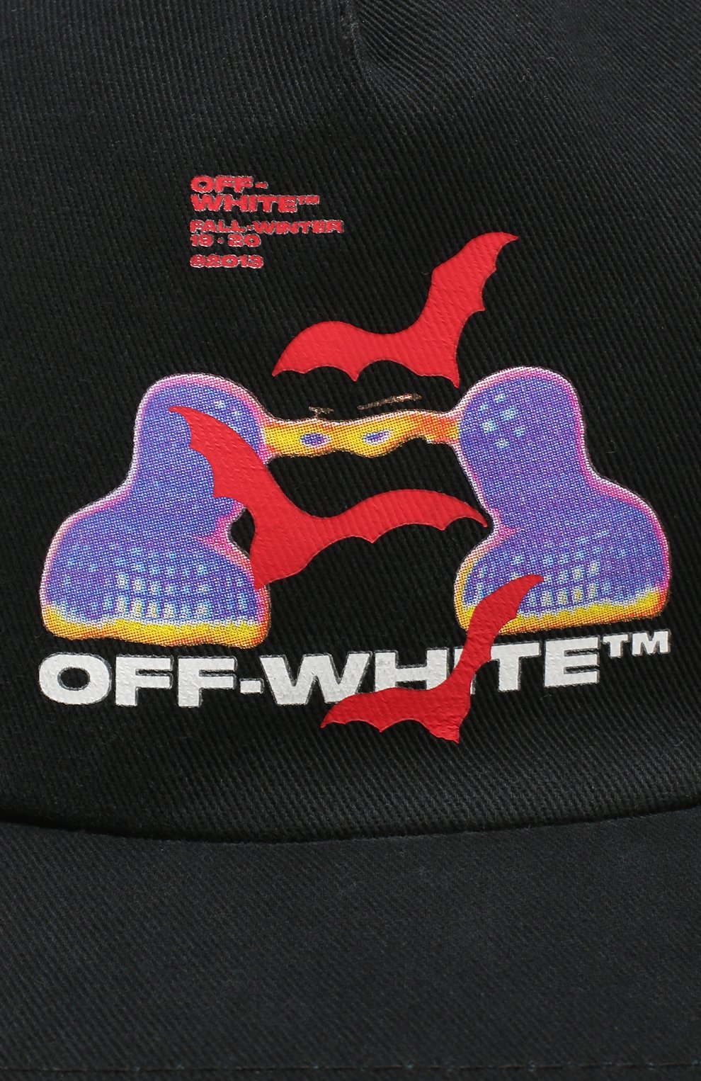 Мужской хлопковая бейсболка OFF-WHITE черного цвета по цене 13600 руб., арт. 0MLB008E194000061088 | Фото 3 Мужской хлопковая бейсболка OFF-WHITE черного цвета, арт. 0MLB008E194000061088 | Фото 3