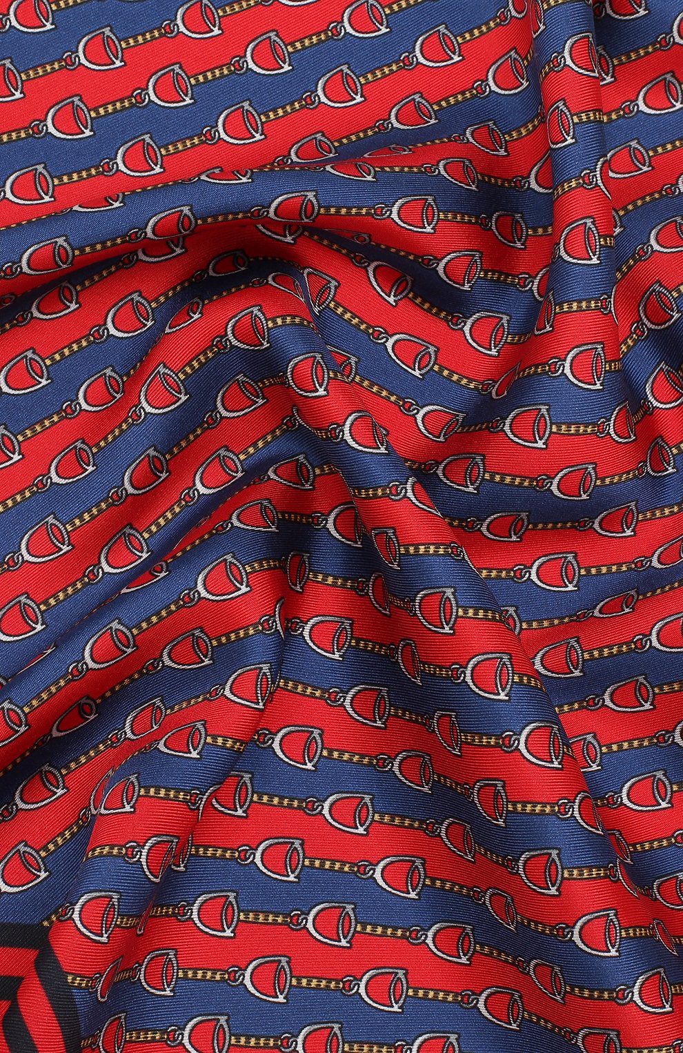 Мужской шелковый платок GUCCI красного цвета по цене 9950 руб., арт. 575389/4G001 | Фото 2 Мужской шелковый платок GUCCI красного цвета, арт. 575389/4G001 | Фото 2