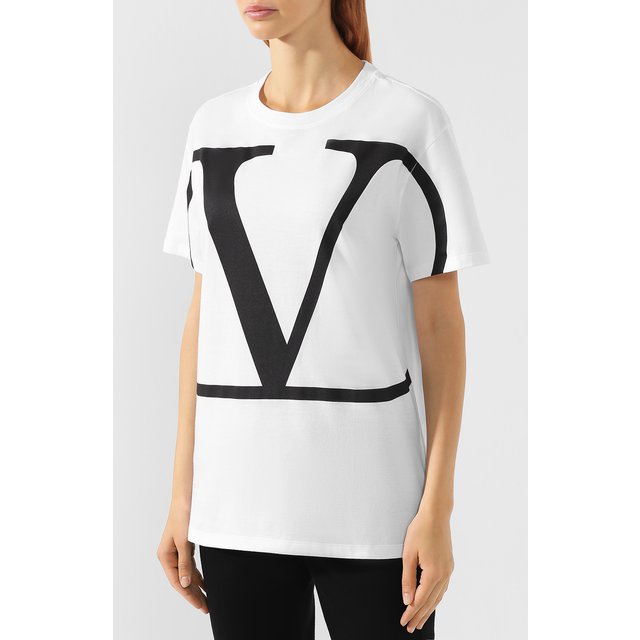 фото Хлопковая футболка valentino