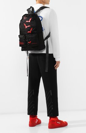 Мужской текстильный рюкзак OFF-WHITE черного цвета по цене 38700 руб., арт. 0MNB003E19E480071020 | Фото 2 Мужской текстильный рюкзак OFF-WHITE черного цвета, арт. 0MNB003E19E480071020 | Фото 2