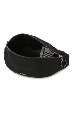 Мужская черная текстильная поясная сумка Off-White, арт. 0MNA074E19E480021000 купить в ЦУМ | Фото №4 Текстильная поясная сумка Off-White черная | Фото №4