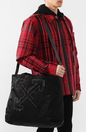 Мужская текстильная сумка OFF-WHITE черного цвета по цене 29700 руб., арт. 0MNA054E19E240031091 | Фото 5 Мужская текстильная сумка OFF-WHITE черного цвета, арт. 0MNA054E19E240031091 | Фото 5