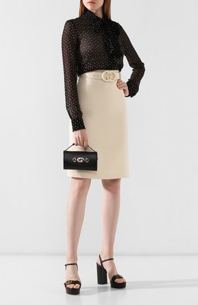 Женская сумка gucci zumi mini GUCCI черного цвета по цене 137000 руб., арт. 564718/05J0X | Фото 2 Женская сумка gucci zumi mini GUCCI черного цвета, арт. 564718/05J0X | Фото 2