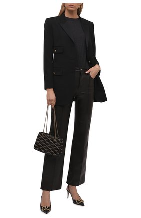 Женская топ BRUNELLO CUCINELLI темно-серого цвета по цене 62500 руб., арт. M41810000P | Фото 2 Женская топ BRUNELLO CUCINELLI темно-серого цвета, арт. M41810000P | Фото 2