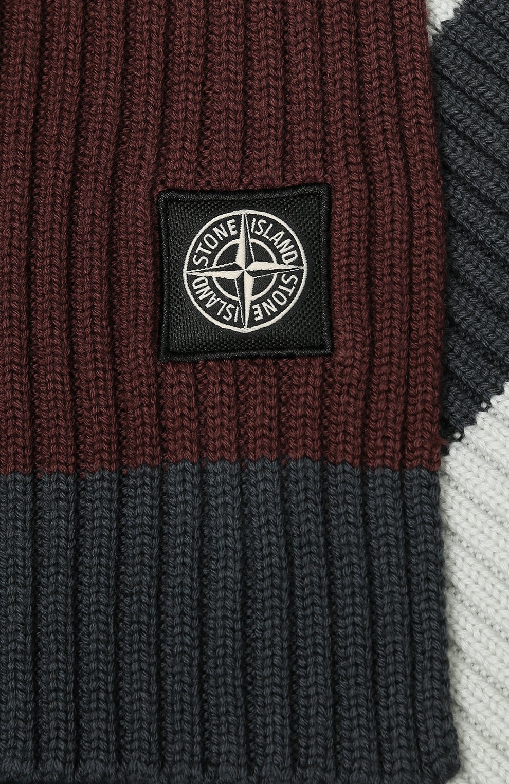 Мужской шерстяной шарф STONE ISLAND разноцветного цвета по цене 16050 руб., арт. 7115N20C5 | Фото 2 Мужской шерстяной шарф STONE ISLAND разноцветного цвета, арт. 7115N20C5 | Фото 2