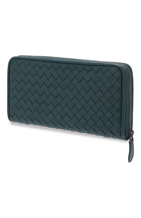 Женские кожаный кошелек BOTTEGA VENETA зеленого цвета по цене 53550 руб., арт. 506685/V001N | Фото 2 Женские кожаный кошелек BOTTEGA VENETA зеленого цвета, арт. 506685/V001N | Фото 2
