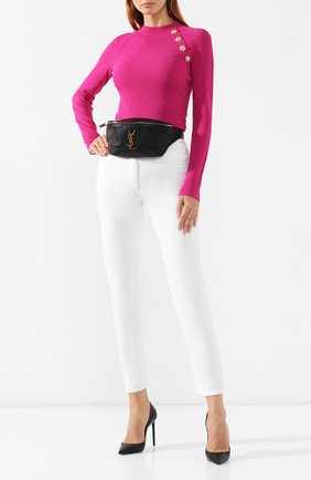 Женская поясная сумка classic SAINT LAURENT черного цвета по цене 69950 руб., арт. 589959/DME0W | Фото 2 Женская поясная сумка classic SAINT LAURENT черного цвета, арт. 589959/DME0W | Фото 2