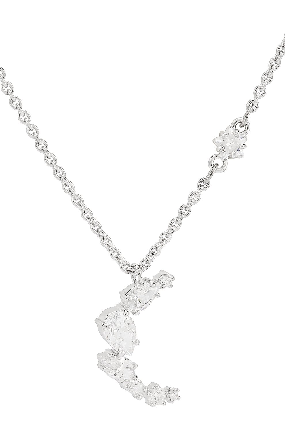 Женская подвеска moonsun swarovski x penelope cruz SWAROVSKI серебряного цвета по цене 9480 руб., арт. 5508442 | Фото 2 Женская подвеска moonsun swarovski x penelope cruz SWAROVSKI серебряного цвета, арт. 5508442 | Фото 2