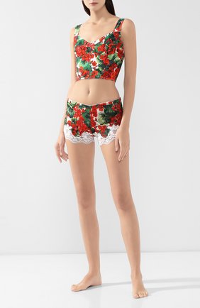 Женские шорты с принтом DOLCE & GABBANA красного цвета по цене 28600 руб., арт. 03A02T/FSAYB | Фото 2 Женские шорты с принтом DOLCE & GABBANA красного цвета, арт. 03A02T/FSAYB | Фото 2