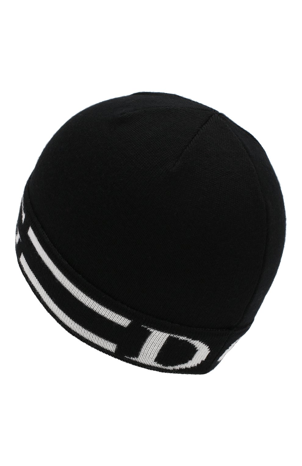Детского шерстяная шапка DOLCE & GABBANA черного цвета, арт. LBKH17/JAVPF | Фото 2 (Материал: Текстиль, Шерсть; Статус проверки: Проверена категория)